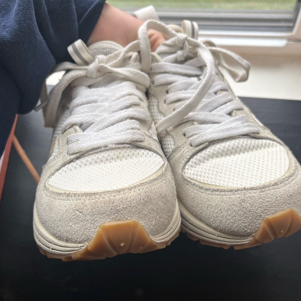 Veja White and Tan Women's Sneakers - Picture 10 of 13